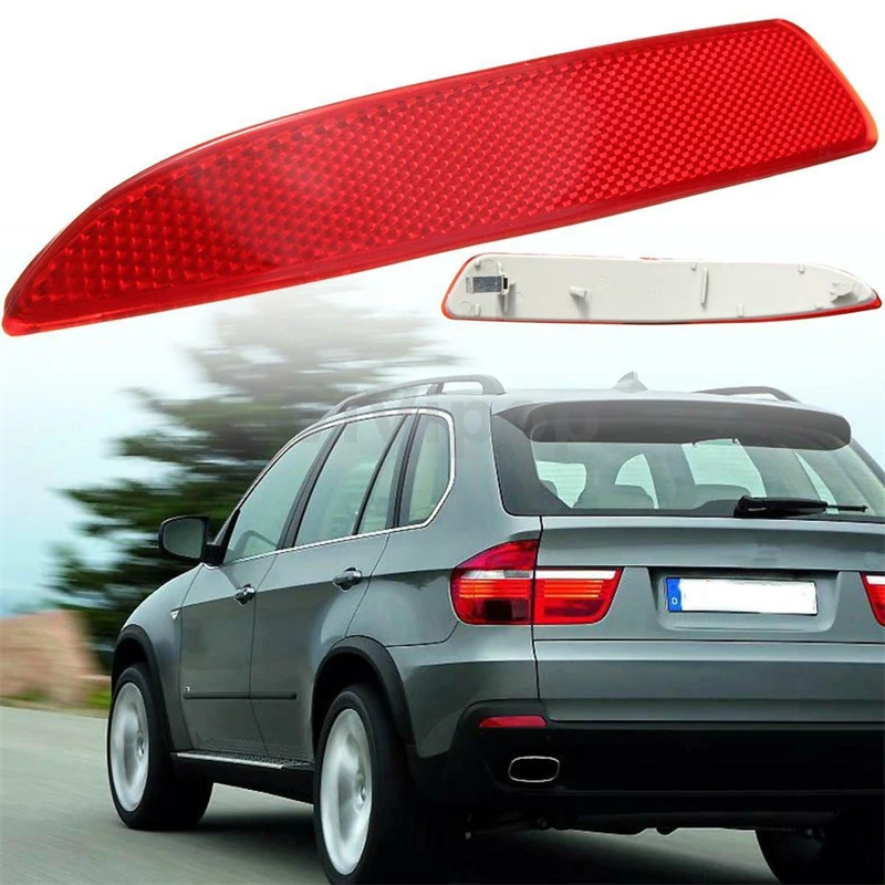 Right/Left Optional Rear Bumper Reflector Red Lens Car lamps Cover for Car for BMW E70 for BMW X5 2008-2012 63217158950
