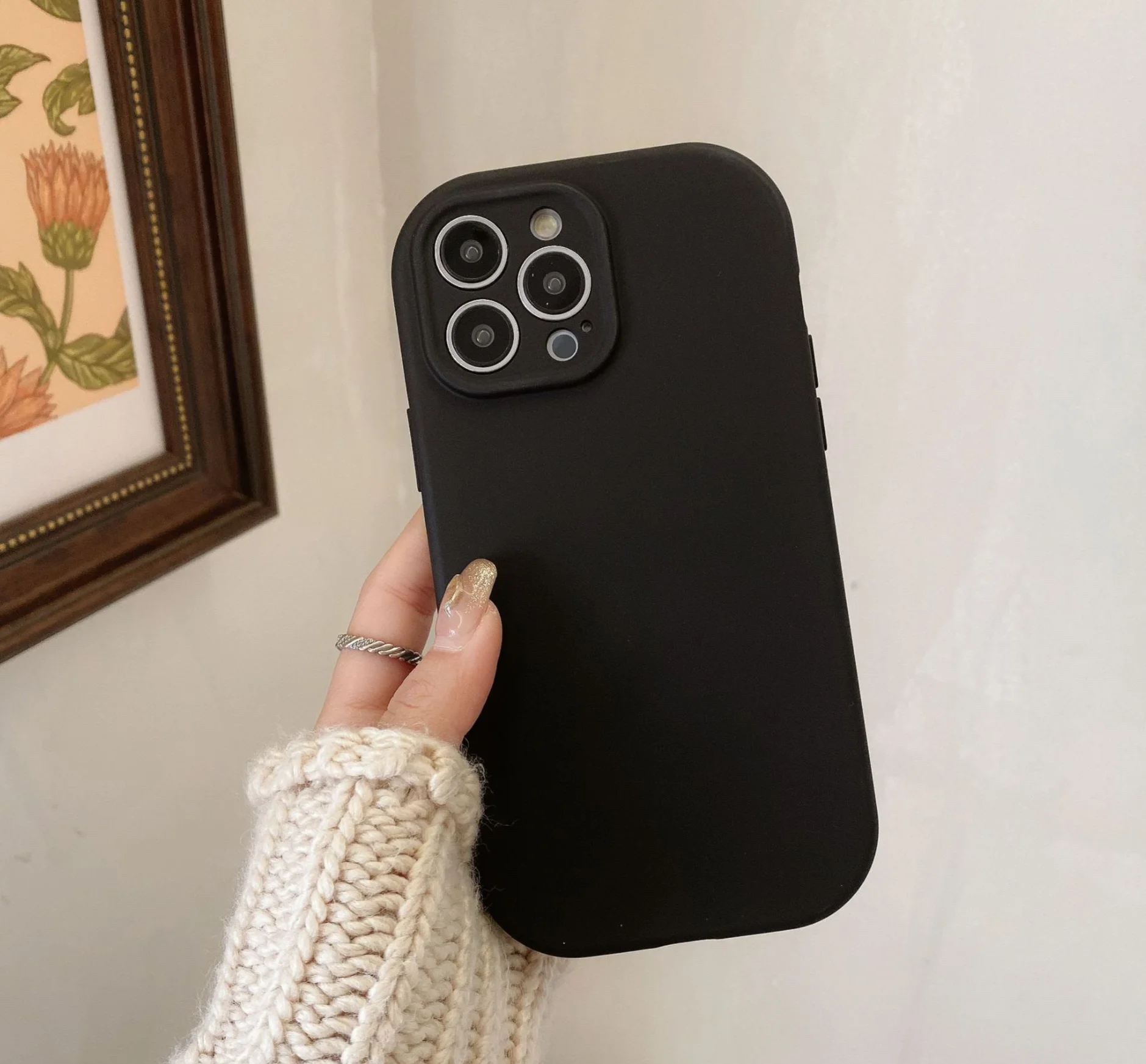 Adatto per iPhone 15 Precision Hole Dun Creative Solid Color TPU 14 Little Fat Man Custodia per telefono_voghion.com