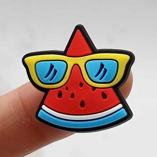 Dropshipping 1Pcs PVC Shoe Buckle Accessories Funny DIY Happy Holidays Shoes Decoration Jibz For Crocs Charms Kids Party Gift F