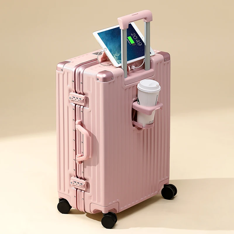 

Big fish luggage multifunctional suitcase female universal wheel luggage case aluminum frame password travel box male students 2