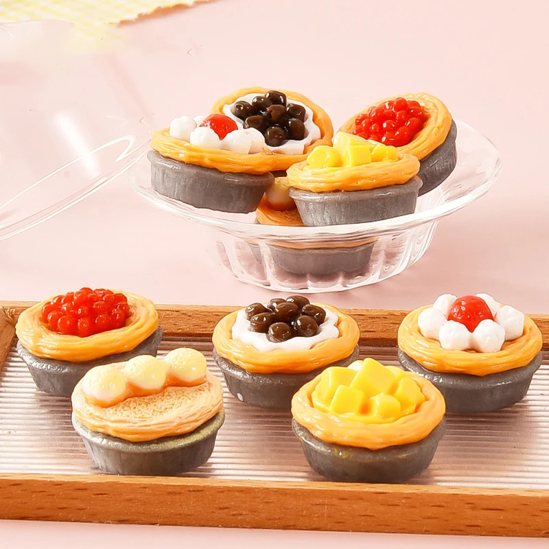 Pretend Food Toys Pretend Kitchen Toys Kitchen Toys Doll House Toys 1Set 1:12 Dollhouse Miniature Fruit Cake Egg Tart Bread Dessert Model Kitchen Food Decor Toy Doll House Accessories