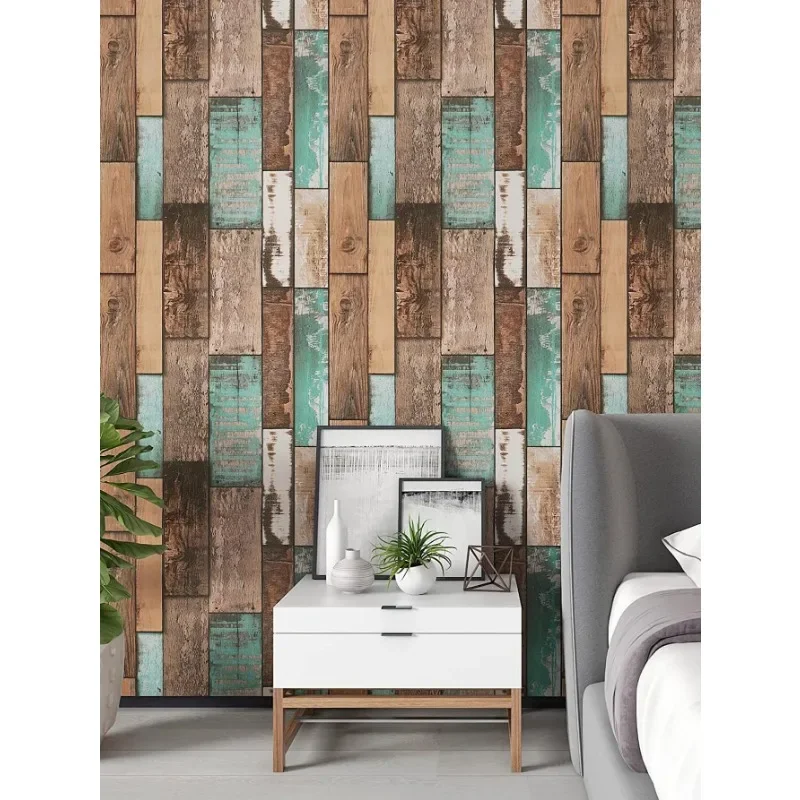 

Wooden Pattern PVC Self Adhesive Waterproof Wallpaper Roll for Home Decor Vinyl Removable Contact Paper Peel and Stick Stickers