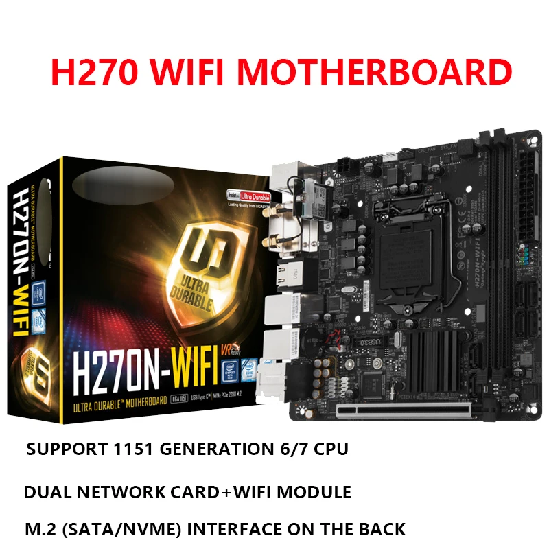 Applicable to Gigabyte H270N WIFI 17 * 17mini Itx Computer Motherboard