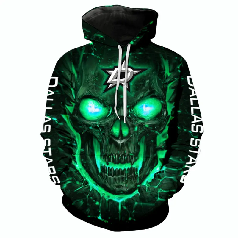 Dallas Men's Fashion 3D Hoodie White Silhouette Graffiti Star Print Stars  Cool Outdoor Sweatshirt _ - AliExpress Mobile