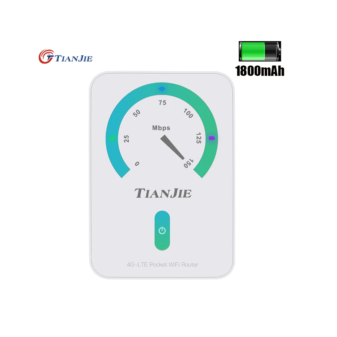 Portable Mifis Wireless 4g Router Modem Wifi 1800mAh Pocket Car Mobile Wifi Hotspot Cat4 150Mbps Wireless Broadband Unlocked Wit