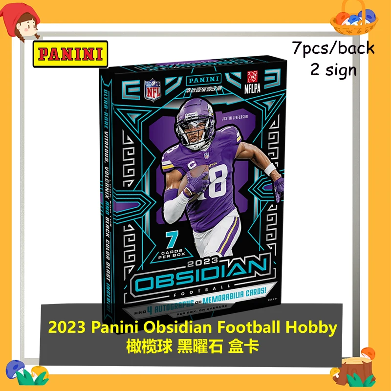 Panini Cards 2023 Ossidiana Football Hobby Boy Raccoglie Carte Natale Compleanno Regali Base Electric Etch Contra