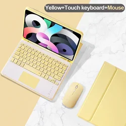 Versatile Keyboard Case with Protective Cover for iPad Air 3 Pro 10.5 (Yellow D)