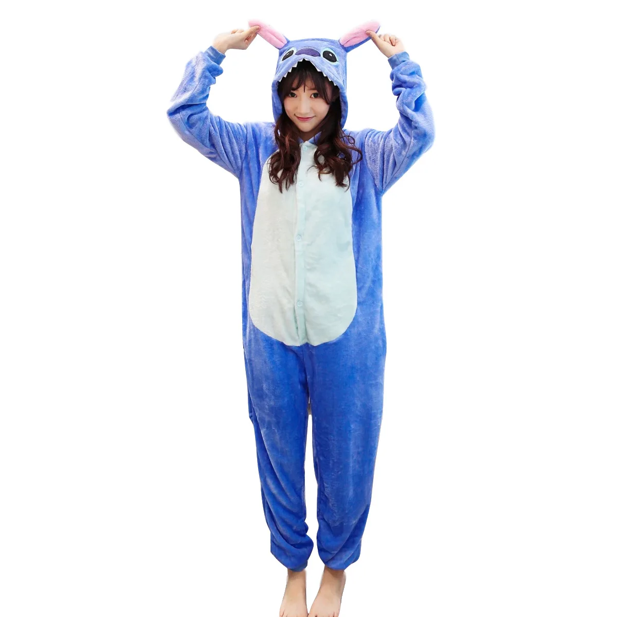 

Women Stitch Kigurumi Flannel Cute Unicorn Animal Pajamas Set Men Winter Unicornio Nightie Pyjamas Sleepwear Homewear Pijama