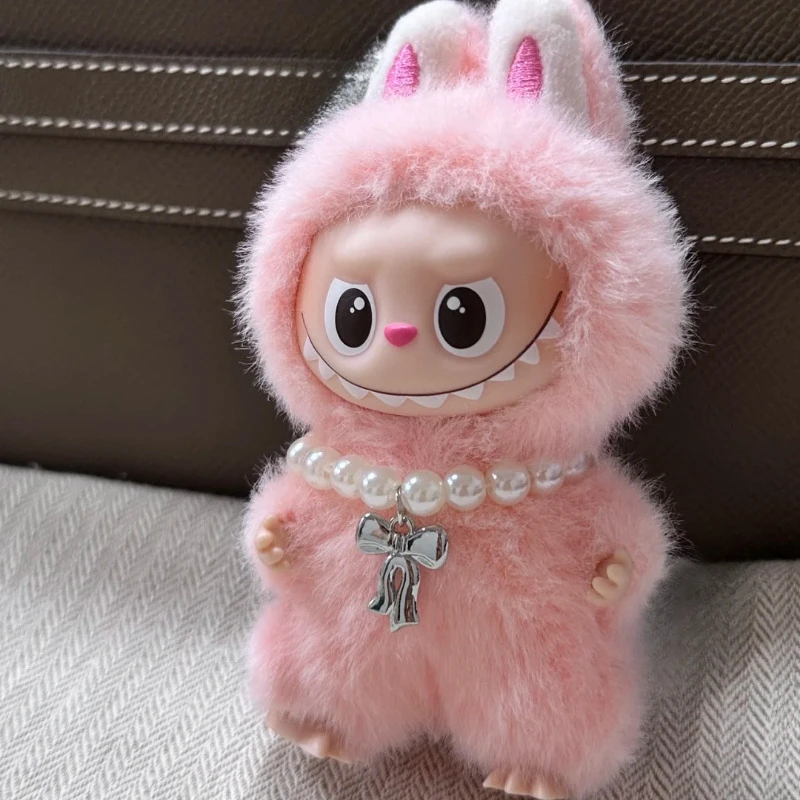 Mini Collana Di Perle E Borsetta Tracolla Per Peluche Labubu – Accessorio Gioiello Cuore Per Bambole