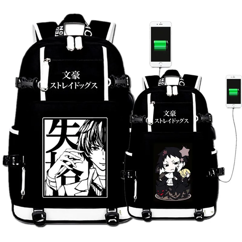 

Cute Bungo Stray Dogs Backpack School Bags Students Book Laptop Computer Book Travel Bag Cosplay Gift