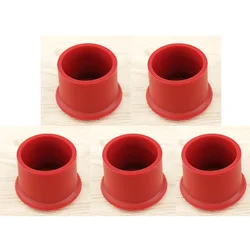 Silicone Wine & Champagne Bottle Stopper - Leak - Free, Durable Closure (Wine red 5pcs)