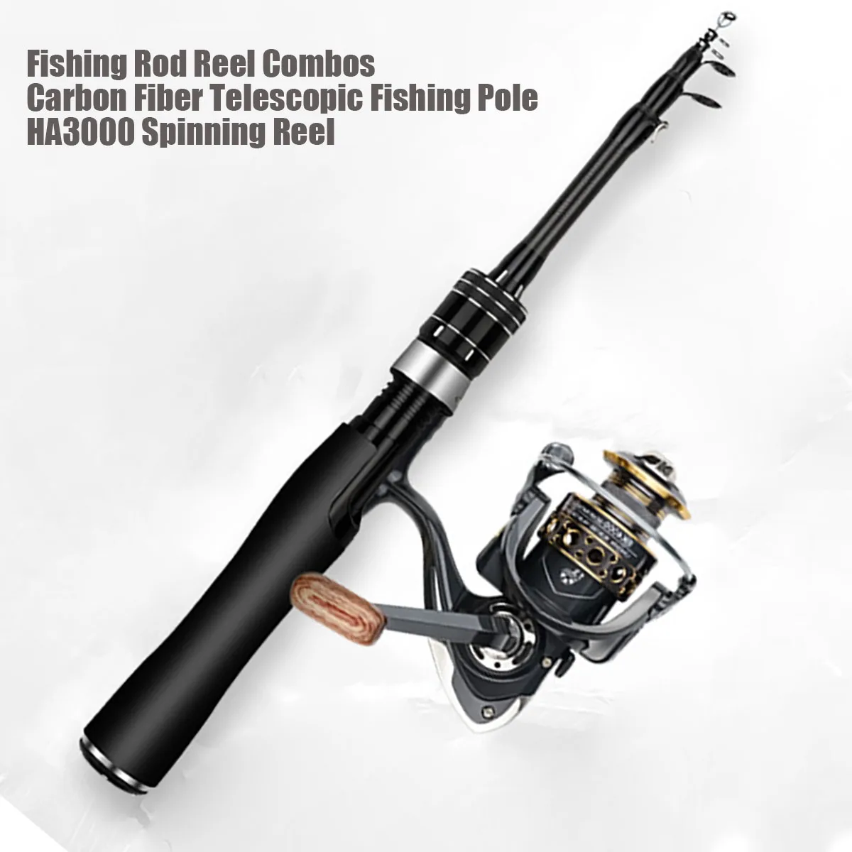Fishing Rod Reel Combos Carbon Fiber Telescopic Fishing Pole with
