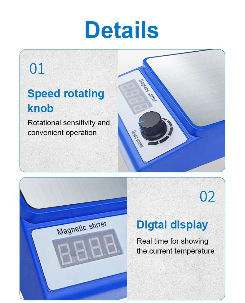 Description Picture 6 of itemDigital Laboratory Magnetic Stirrer Chemistry Liquid Mixer Stir Bar Agitator Blender No Hot Plate Max Stirring Capacity 3000ml