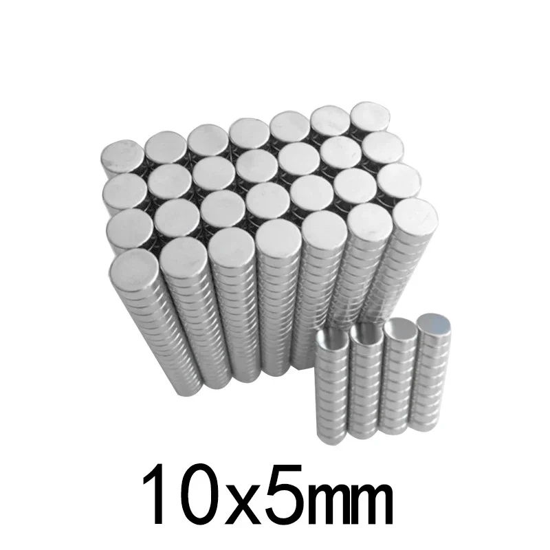 10/20/50/100PCS 10x5mm Powerful Neodymium Disc Magnets Search Diameter Magnet 10*5mm Round Magnets