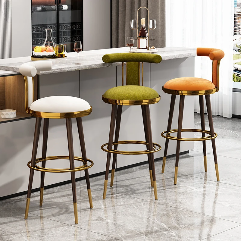 

Accent Adjustable Bar Chairs Ergonomic Relaxing Party Computer Retro Reception Bar Stools Portable Modern Banqueta Furnitures