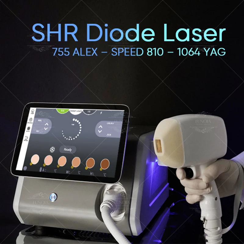 Diode Laser Hair Removal Machine Super Ice Cooling Painless Epilation 755 808 1064 Triple Wavelength Professional Beauty Device