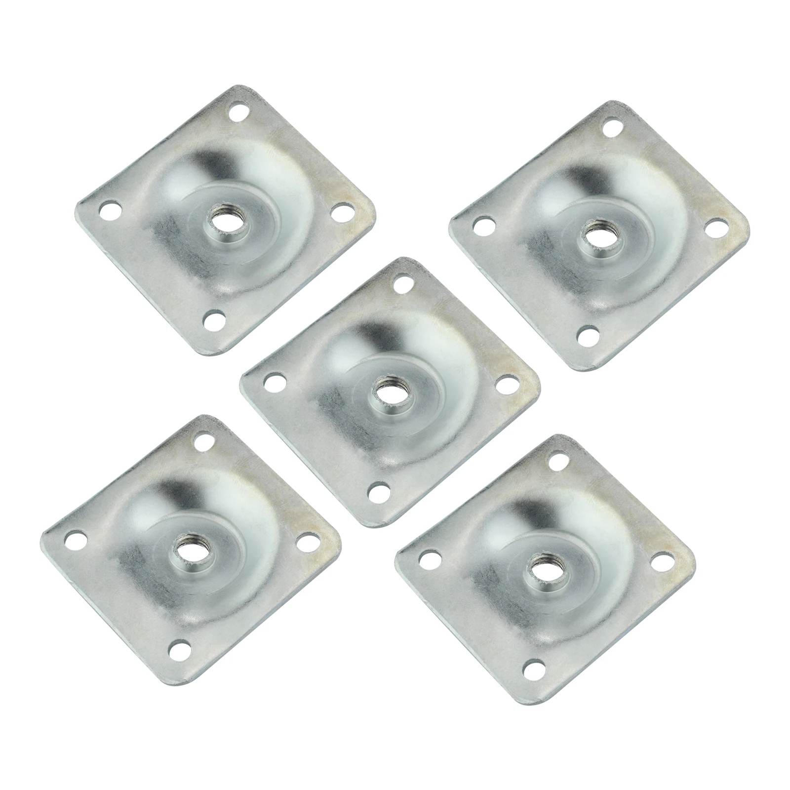 20pcs Square Iron Furniture Leg Mounting Plates 49mm/1.93in Table Feet