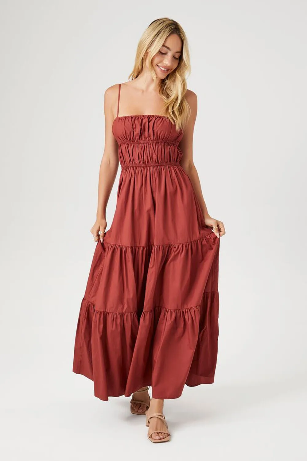 

Женское летнее длинное платье на бретельках, однотонные плиссированные платья без рукавов с открытой спиной в стиле бохо