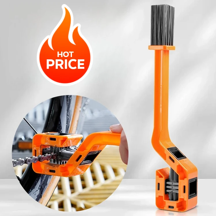 Dual-Head Bicycle Chain Cleaning Brush - Versatile Gear Maintenance Tool
