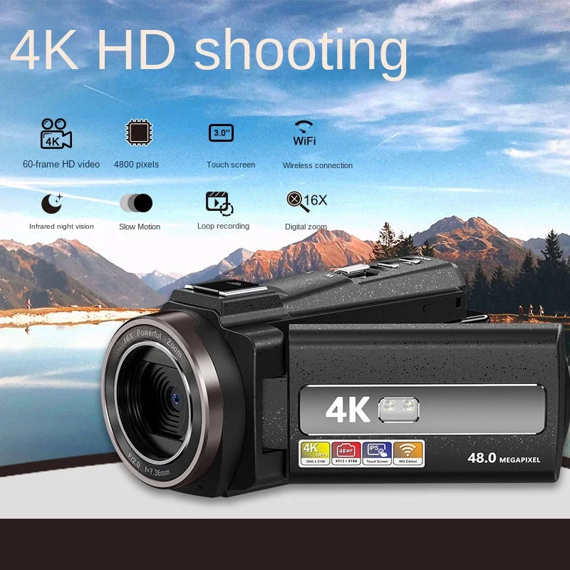 4K-Ultra-HD-Video-Camera-Vlogging-Video-Camera-for-YouTube-3-0Inch-48MP ...