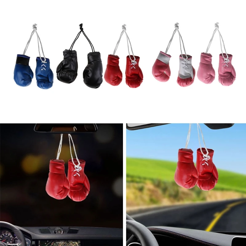 Luvas de boxe pingente preto/azul/rosa/rosa branco/vermelho miniatura luvas de perfuração mini luvas de boxe luvas de boxe