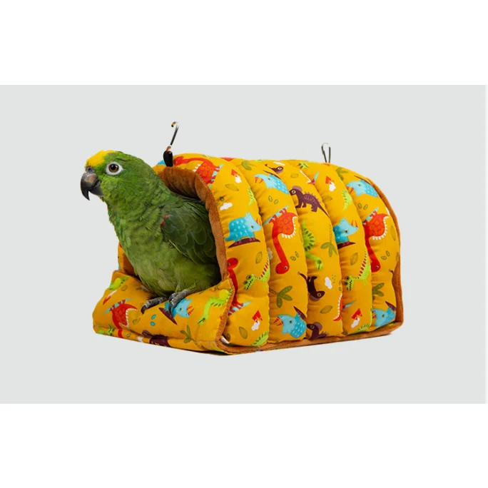 Animal patterned parrot nest and bird cage nest