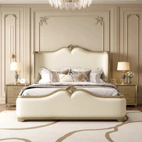 Lit double 180x200cm avec cadre et tête de lit, lit matrimonial de luxe, base Queen, mobilier de chambre moderne pour adultes, en liquidation 4