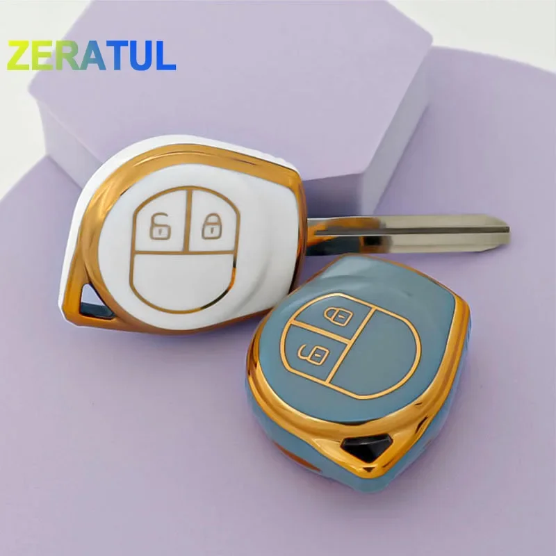 2 Buttons Car Key Fob Case Replacement Compatible with Honda Civic Jazz Cr-v Insight Accord Fit