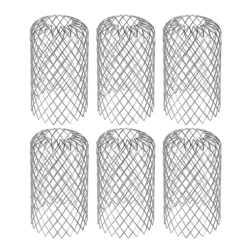 

Gutter Covers For Leaves 6pcs Gutter Downspout Protectors Leaf Guard Net For Preventing Blockage Leaves Debris For Outdoor Roof