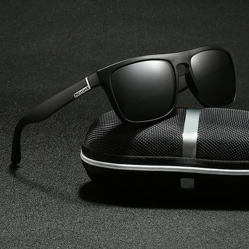 Luxury Men's Polarized Sunglasses Brand Designer Square Vintage Driving ...