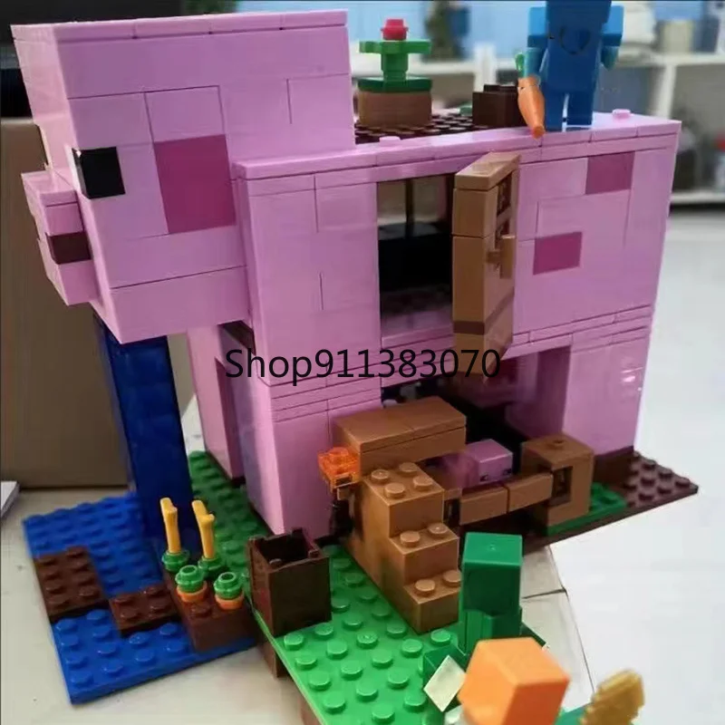 Compatibile Myworld 21170 Pig House Fox Model Building Blocks Toys, Regalo Di Natale