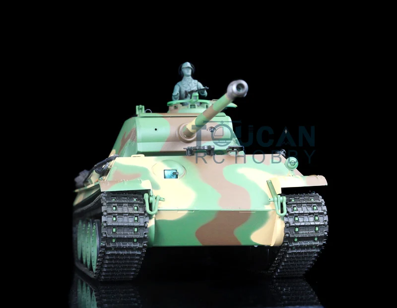 Children Gifts Toys Heng Long 1/16 Scale RC Tank 7.0 Plastic Panther G 3879 FPV 360° Turret Steel Gearbox Modle TH17487 3