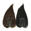 8x11cm Lace Women Topper 10inch Straight Human Hair Topper Piece with 3 Clips Natural Color Brown Color 6