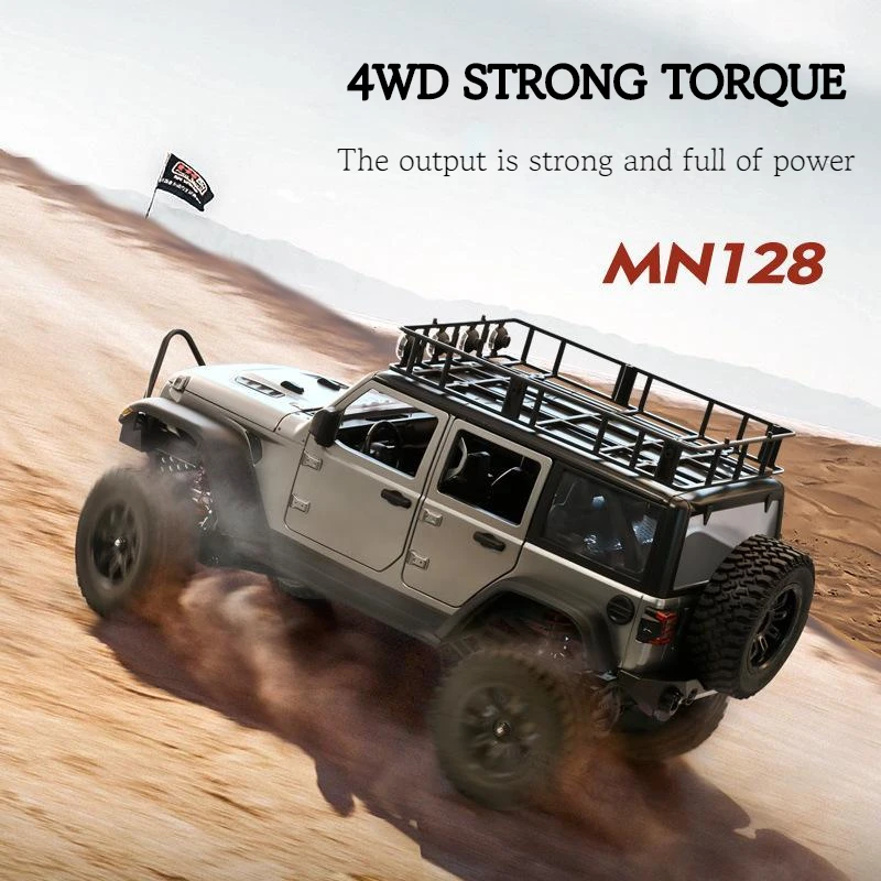 Remote Control Rock Crawler Car 4WD LED Light Truck