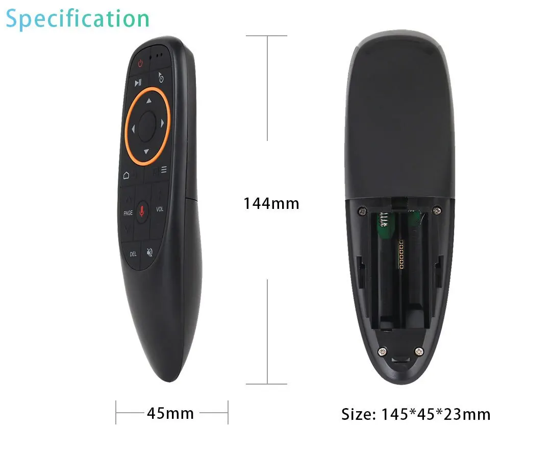 Enhanced Product Title:  
Wireless Air Mouse Voice Remote Control with Gyroscope and IR Learning