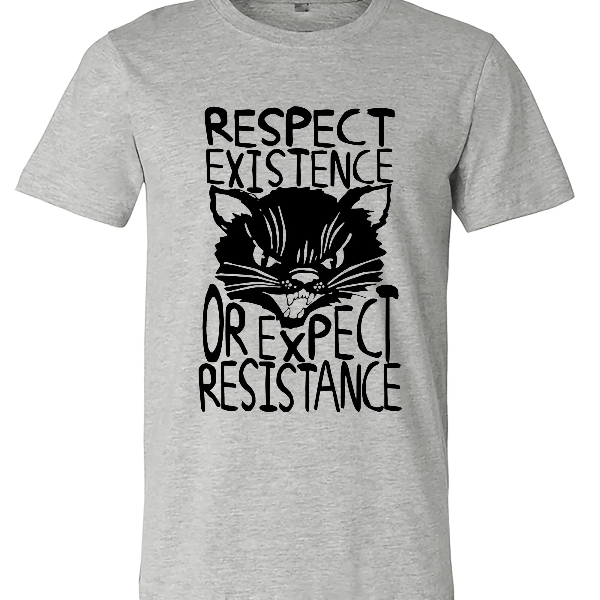 Rispetta La Vita O Attillati Resistenza Camicia Ababo Tabby Socialista M2008