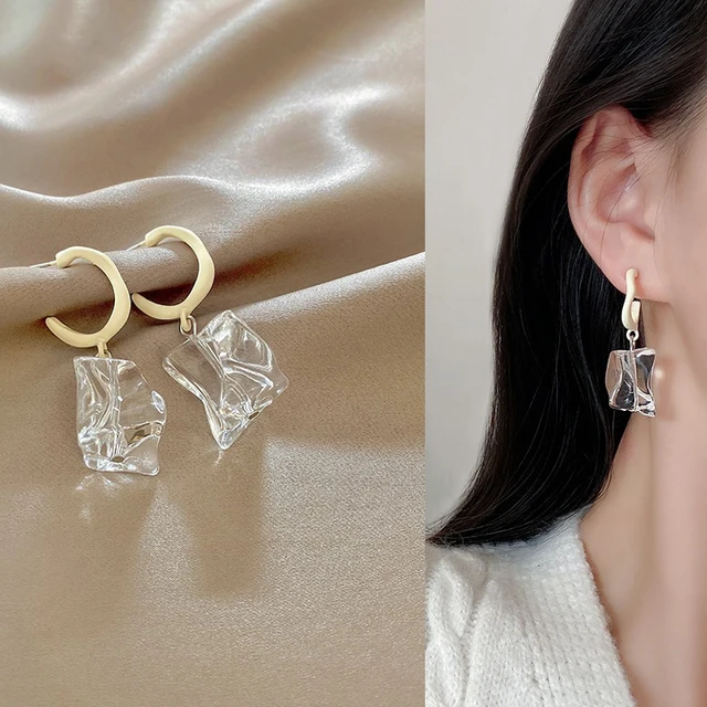 Exknl Multicolored Fashion Resin Flower Long Drop Earrings 2022 Designs Bohemia Handmade Petal Dangle Earrings For Women Gift 556