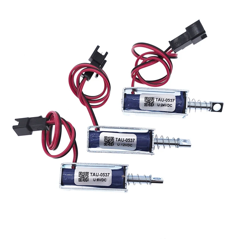 Electronic Lock TAU-0537 Electromagnetic DC 6V/12V/24V Magnetic 1.5A/2A/1A Lock Linear Solenoid