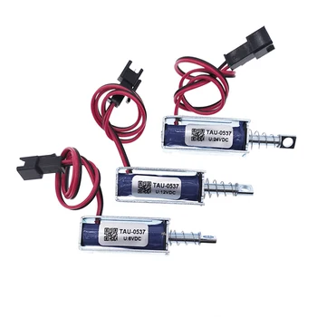 TAU-0537 전자기 잠금, DC 6V, 12V, 24V, 전기 잠금, 선형 솔레노이드, 1.5A, 2A, 1A 잠금