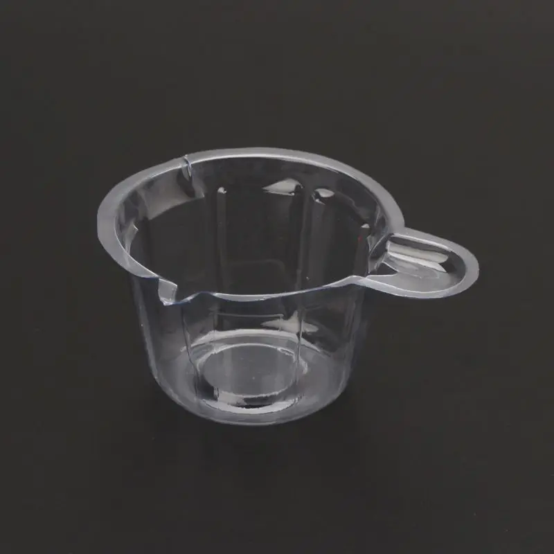 

E15E 50 шт. Чашки для смешивания эпоксидной смолы Пластиковый прозрачный мерный стакан для смолы эпоксидной краски