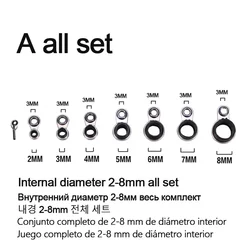 Assorted Diameter Rock Fishing Rod Guide Rings Set (A  all set)
