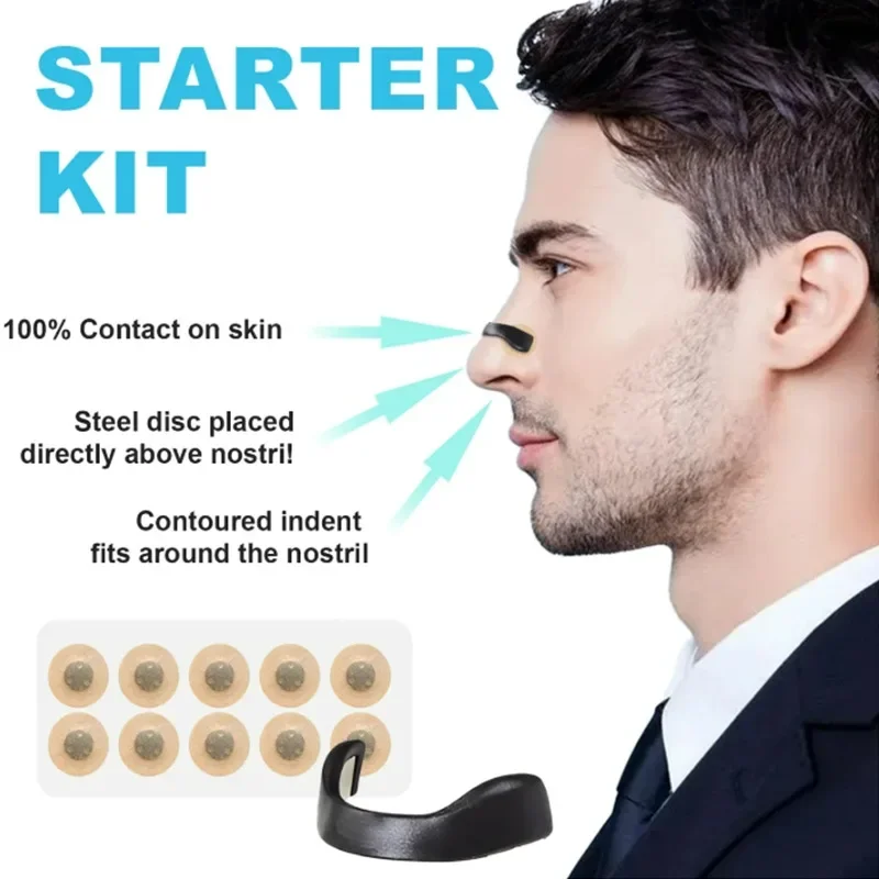Magnetic Nasal Breathing Dilators Kits Nasal Dilator Boost Oxygen Intake Breathing Refill Nose Clip Nasal Strips Reduce Snoring 3