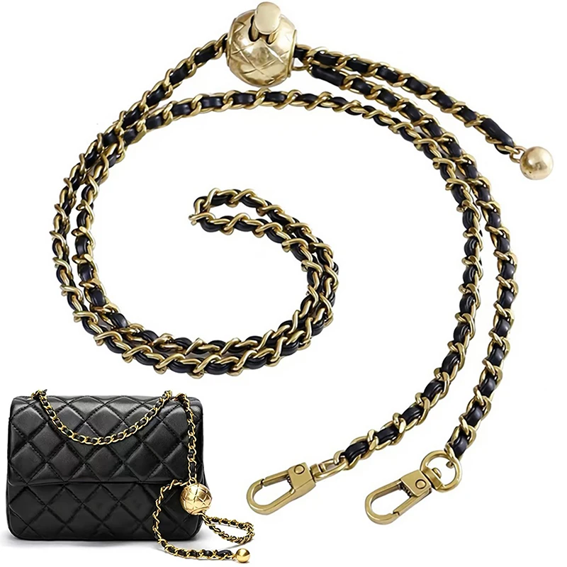 Purse Chain Strap Chain Strap Replacement Adjustable PU Leather Purse purse chain strap