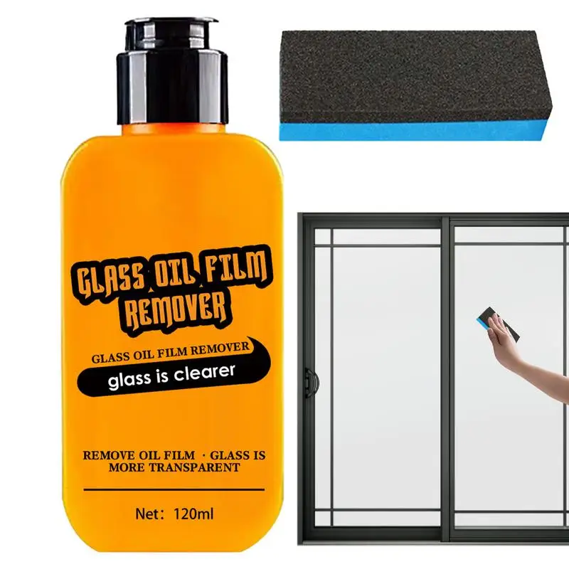 

Car Glass Oil Film Cleaner Water Spot Remover Kit For Auto Windows Window Film Remover Glass Stripper Windshield For Glass