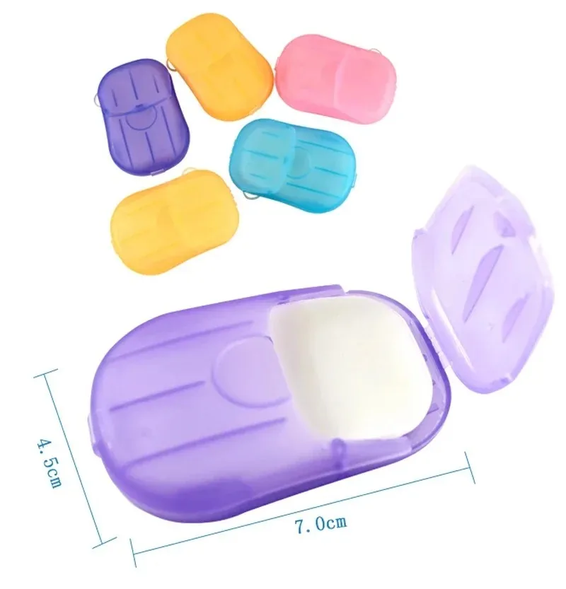 Portable Soap Paper Disposable Travel Camping Mini Cleaning Soaps for Washing Cleaning Hand for Outdoor Hiking Outdoor Supplies