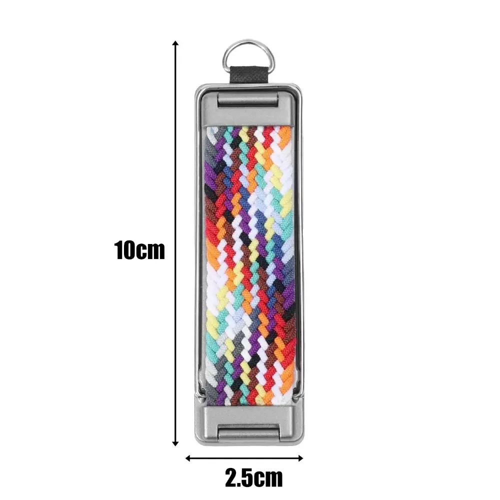 New Braided Phone Finger Ring Holder Self-Adhesive Foldable Phone Back Bracket Back-Mounted Phone Finger Grip