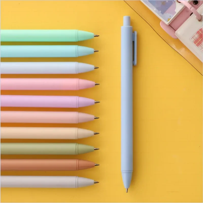 Set di 5 simpatici penne a sfera, cancelleria per ufficio scolastico coreano e giapponese, penne neutre Kawaii per uso aziendale e in ufficio - immagine 4