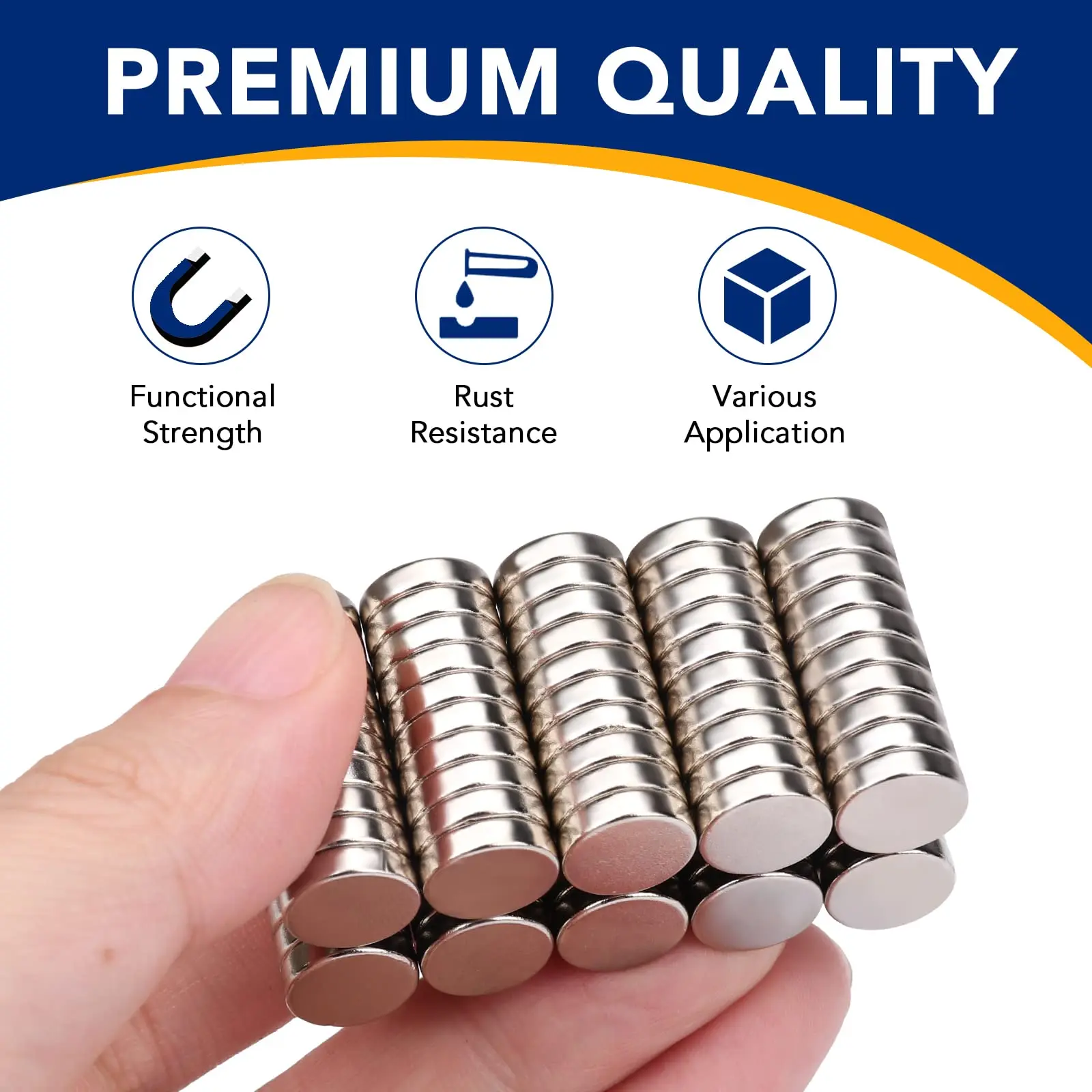 Neodymium Disc Magnets Super Strong Powerful Rare Earth Magnets for Fridge DIY Building Scientific Craft and Office