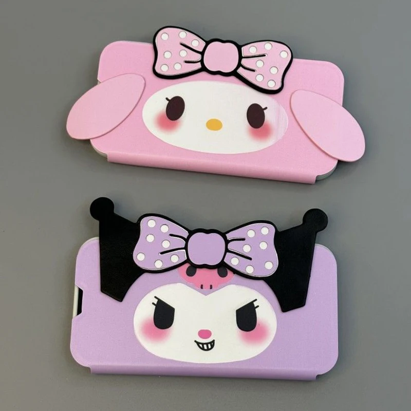 

Cartoon Sanrio Flip Phone Cases Kuromi Accessories Kawaii Beauty Anime Apply Iphone14Promax131112 Drop-Proof Toys for Girls Gift