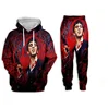 Autumn Movie Scarface 3D Printed Hoodie Suit Men Sweatshirts Sweatpants Casual Fashion Two Piece Tracksuit Set Men's Clothing 1
